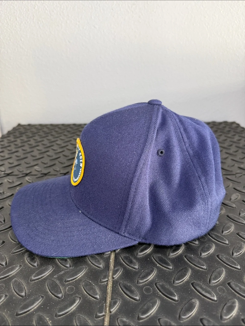 Salty Crew Navy Cap with Yellow-Trim Chasing Tail Patch
